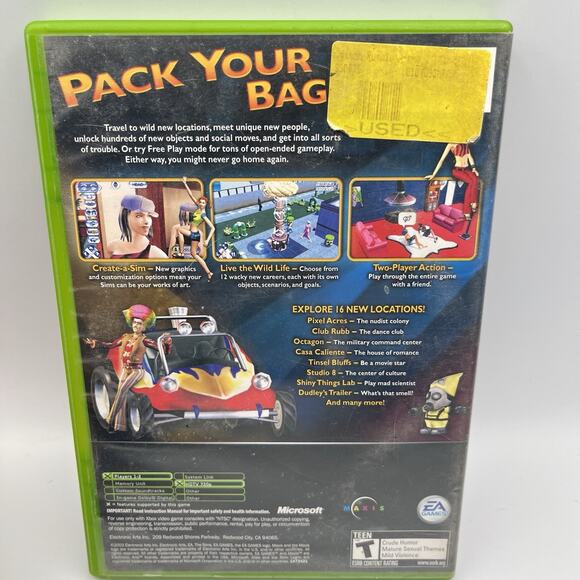 Sims Bustin' Out (Microsoft Xbox, 2003) NO MANUAL TESTED WORKS - Picture 2 of 6